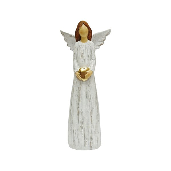 STRAITS Standing Angel with Heart - 13x31cm