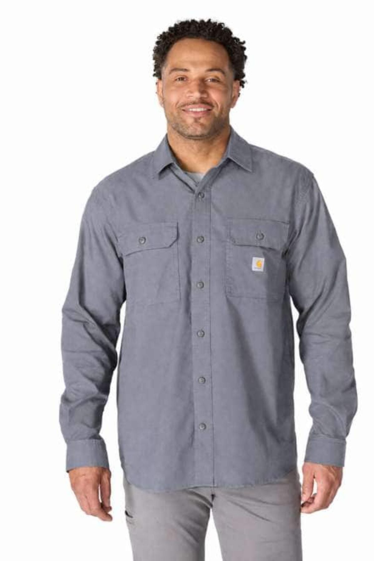 CARHARTT Glenwood Relaxed LS Shirt - Steel