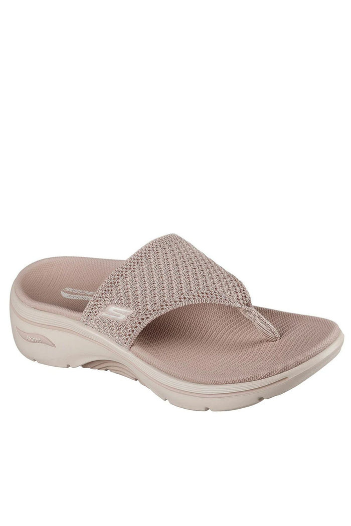 SKECHERS Women's GOwalk Arch Fit 2.0 Slip-on Sandals - Taupe
