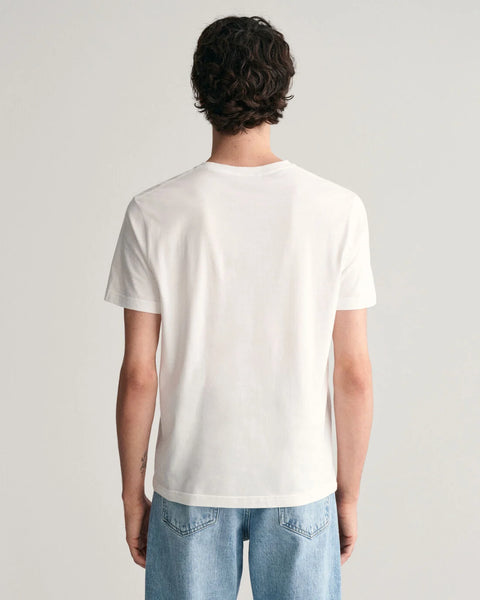 GANT : Regular Shield Short Sleeve T-Shirt - White