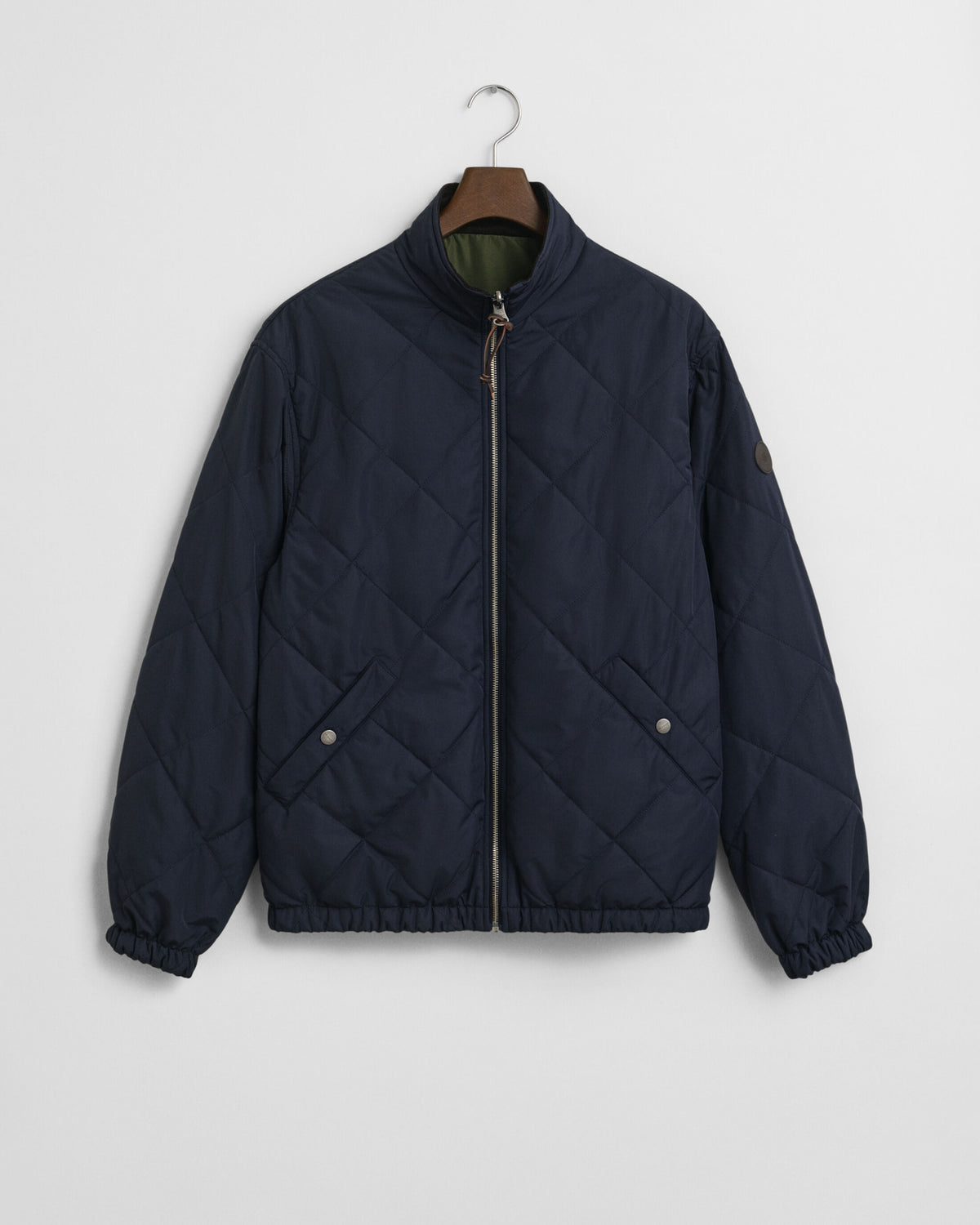 GANT Reversible Stand Collar Jacket - Navy/Green
