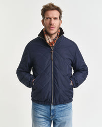 GANT Reversible Stand Collar Jacket - Navy/Green