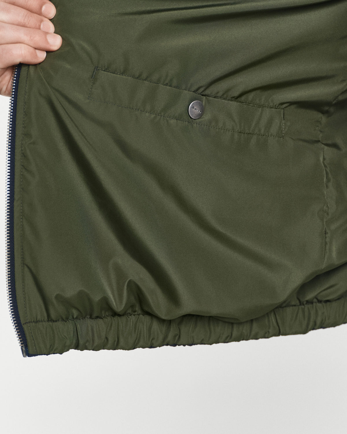 GANT Reversible Stand Collar Jacket - Navy/Green