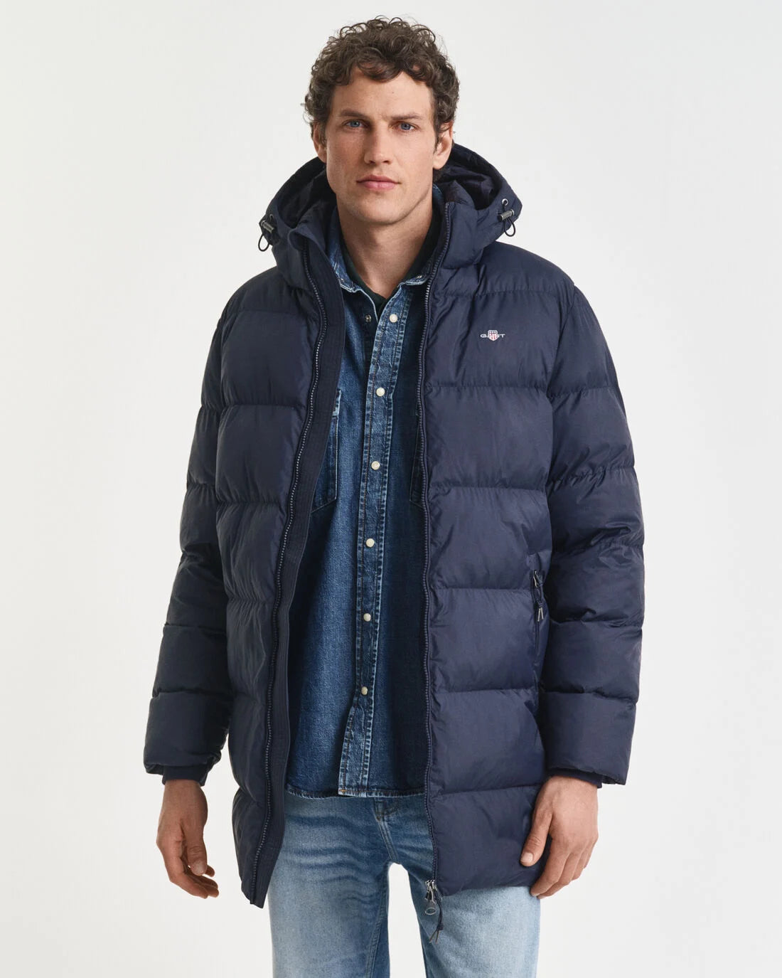 GANT Active Cloud Mid Length Jacket - Navy