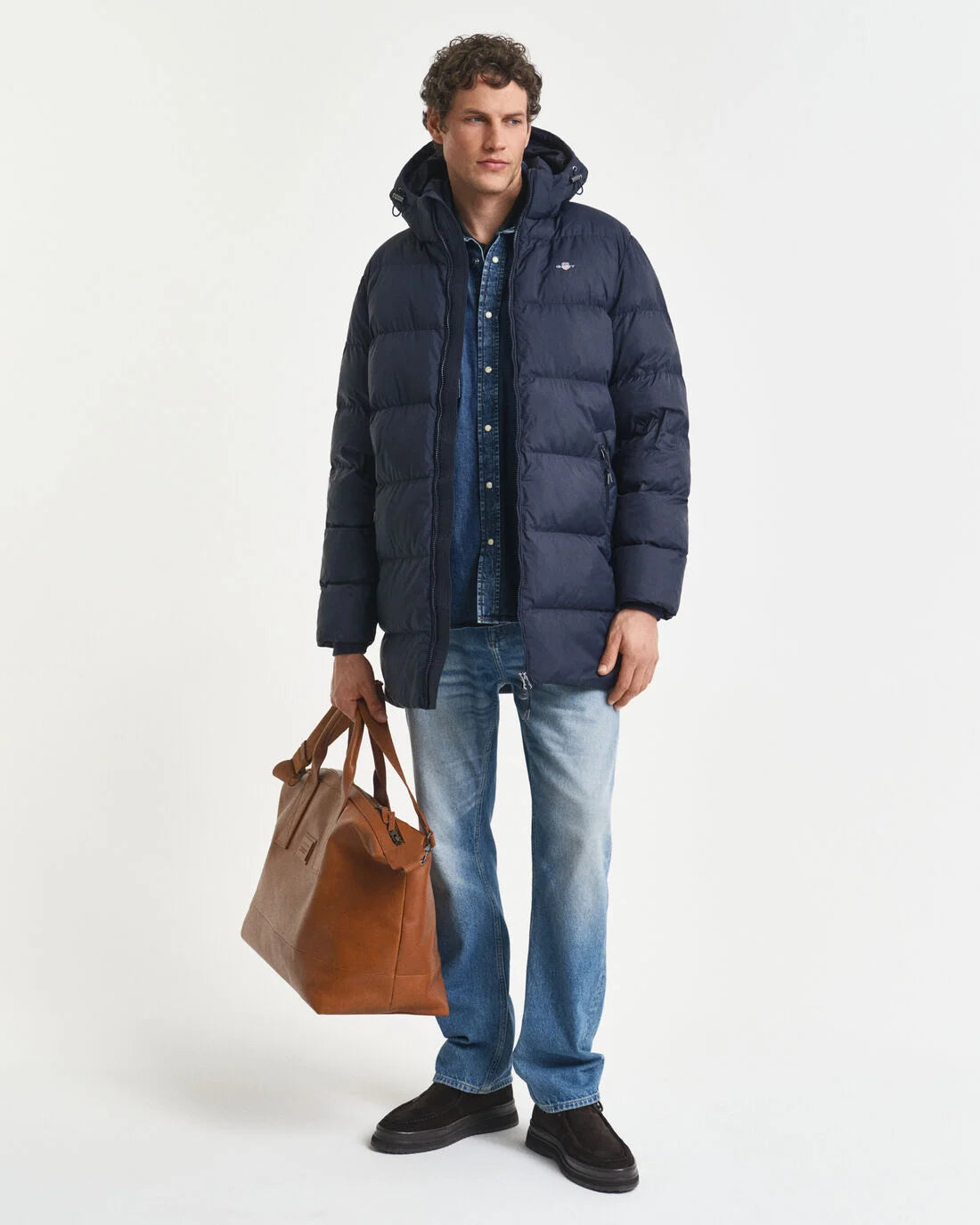 GANT Active Cloud Mid Length Jacket - Navy