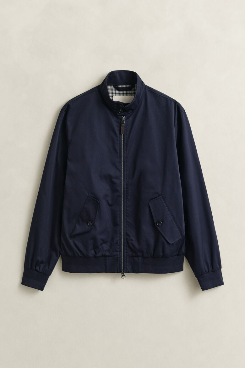 GANT Cotton Blend Harrington Jacket - Navy