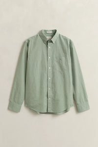 GANT Regular Fit Classic Poplin Shirt - Herb Green