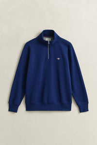 GANT Shield Half Zip Sweatshirt - Rich Navy