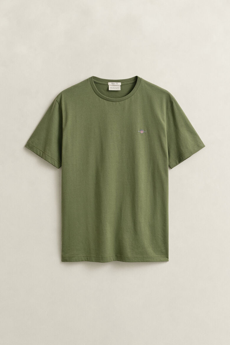 GANT Regular Shield Short Sleeve T-Shirt - Herb Green