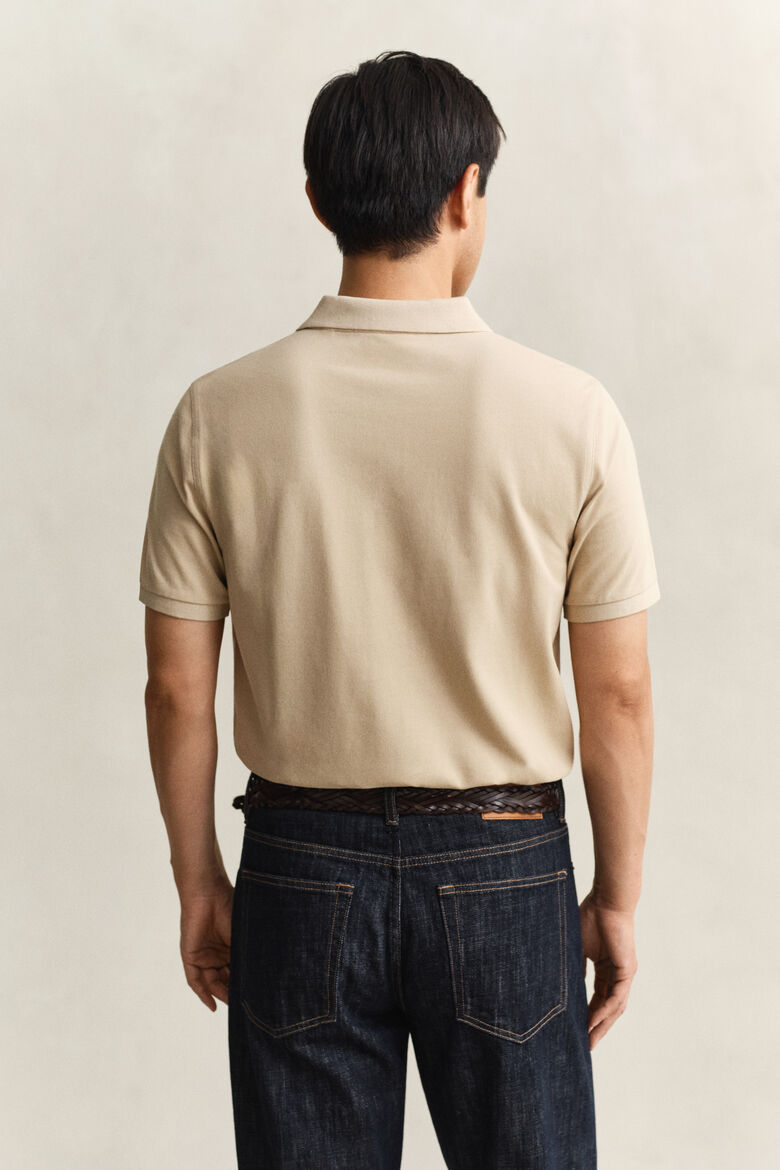 GANT Shield Polo Shirt - Oat