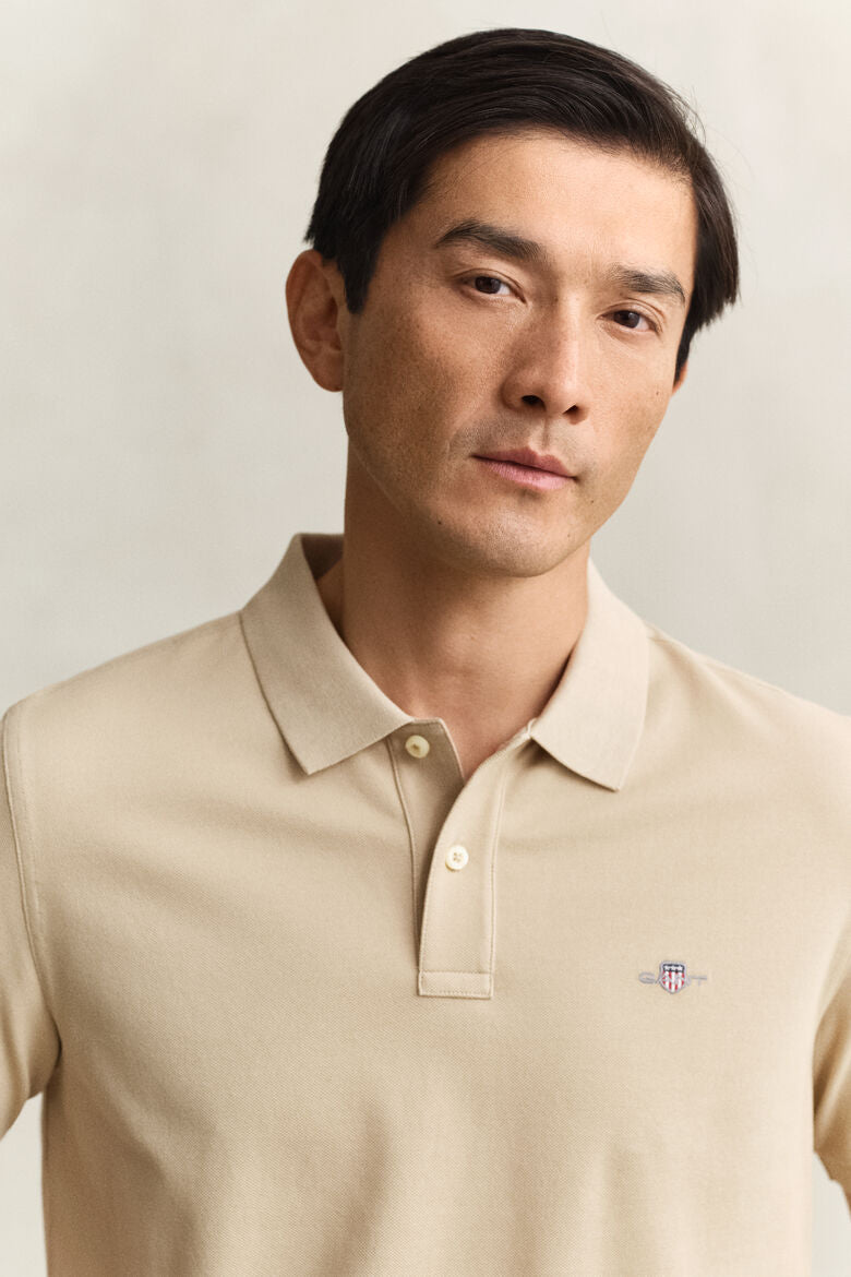 GANT Shield Polo Shirt - Oat