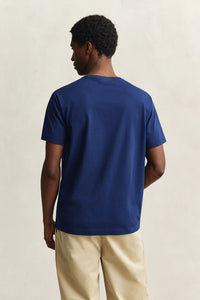 GANT Regular Shield Short Sleeve T-Shirt - Rich Navy