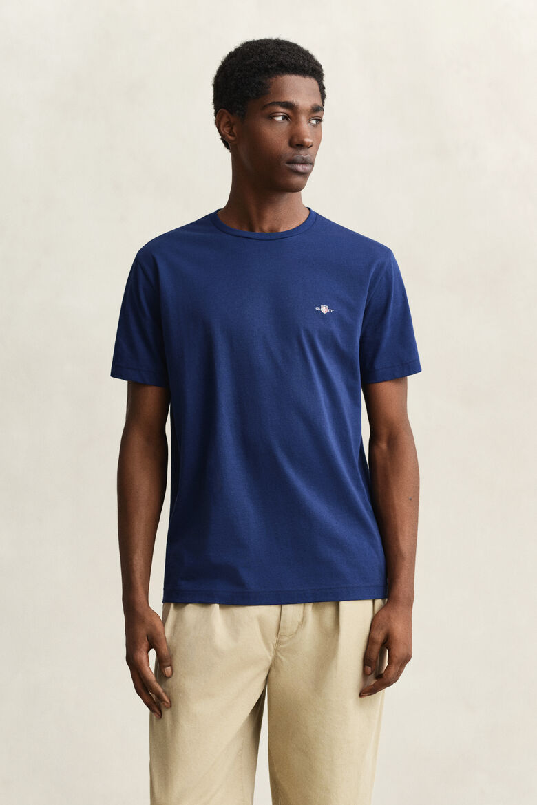 GANT Regular Shield Short Sleeve T-Shirt - Rich Navy
