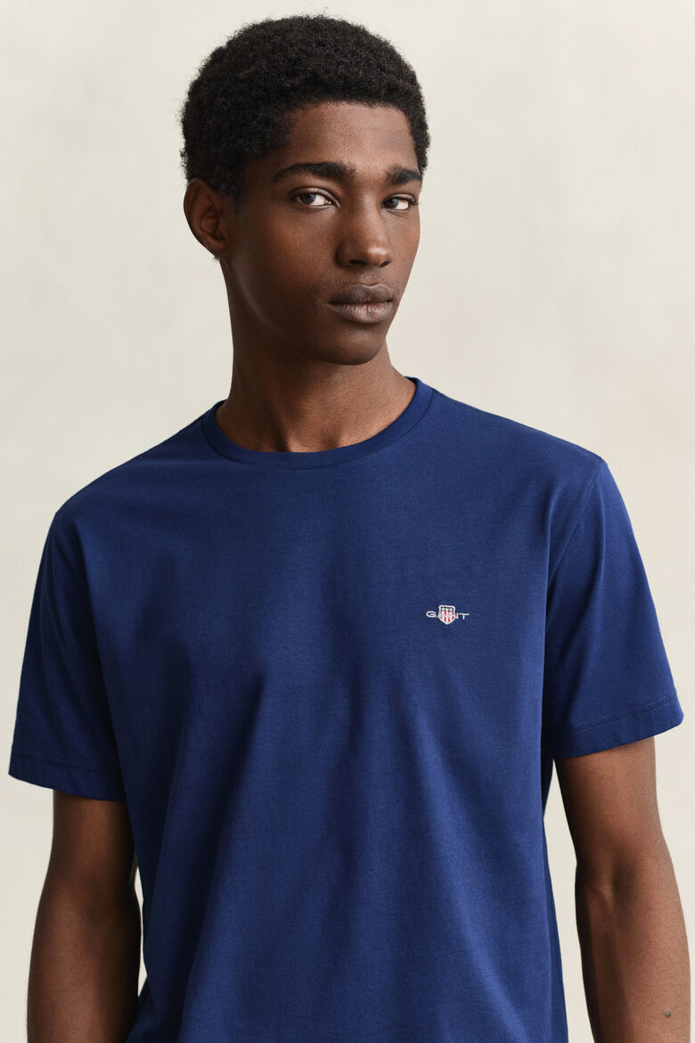 GANT Regular Shield Short Sleeve T-Shirt - Rich Navy