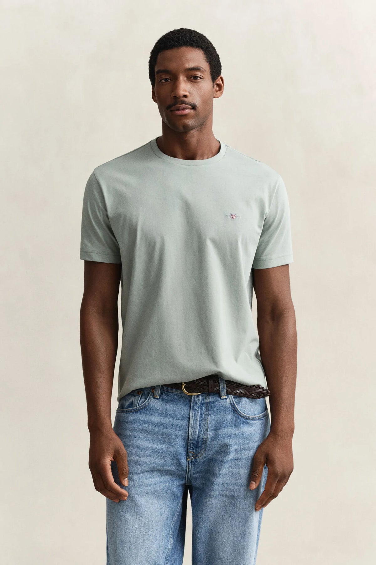 GANT Regular Shield Short Sleeve T-Shirt - Ceramic Grey
