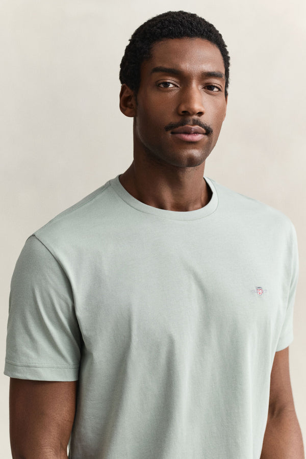 GANT Regular Shield Short Sleeve T-Shirt - Ceramic Grey