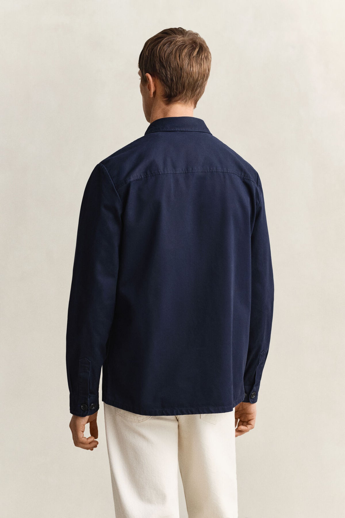 GANT Cotton Overshirt - Navy