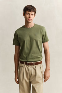 GANT Regular Shield Short Sleeve T-Shirt - Herb Green