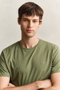 GANT Regular Shield Short Sleeve T-Shirt - Herb Green