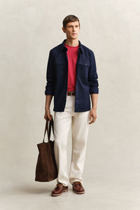 GANT Cotton Overshirt - Navy
