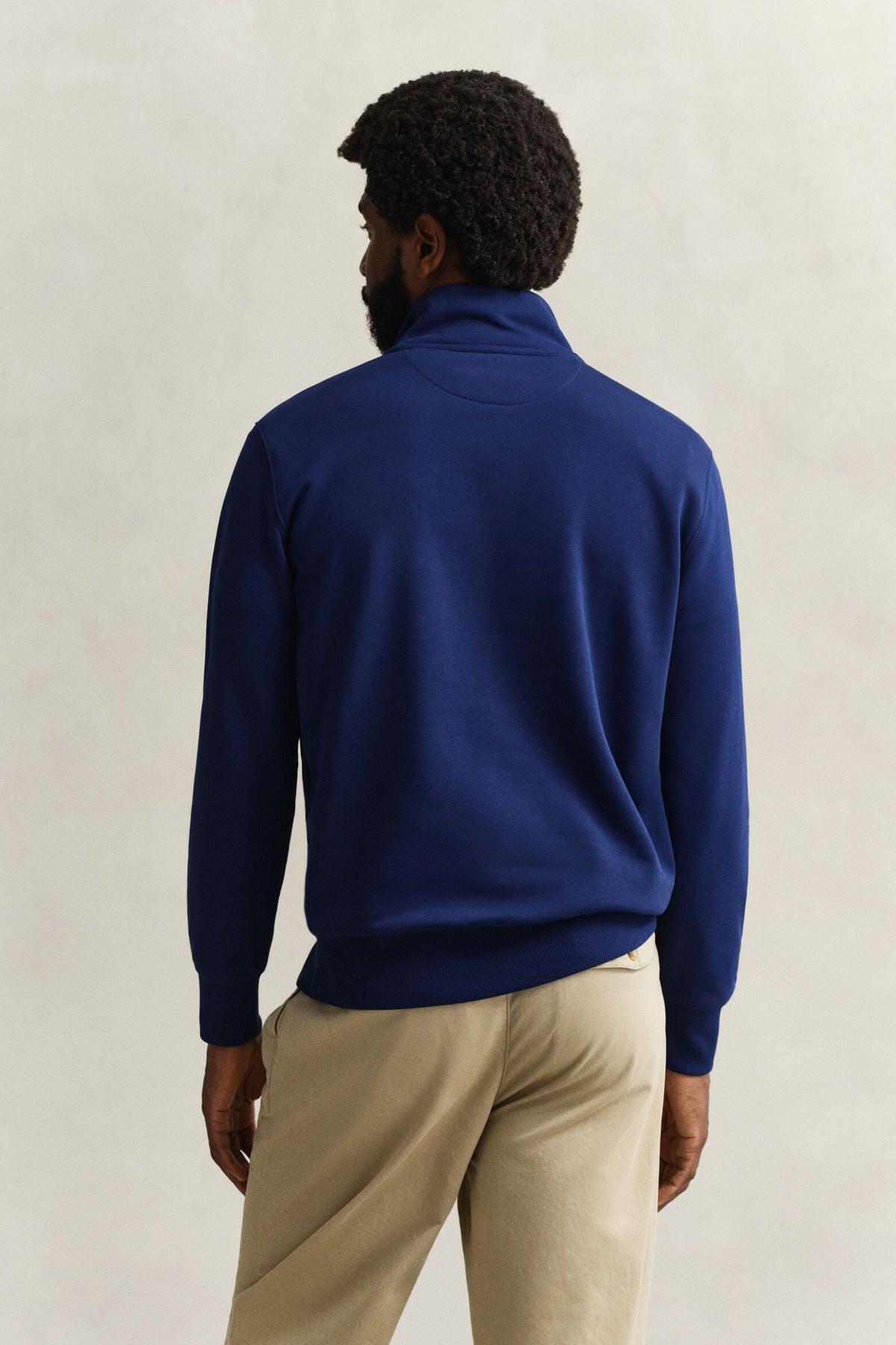 GANT Shield Half Zip Sweatshirt - Rich Navy