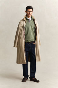 GANT Shield Half Zip Sweatshirt - Herb Green