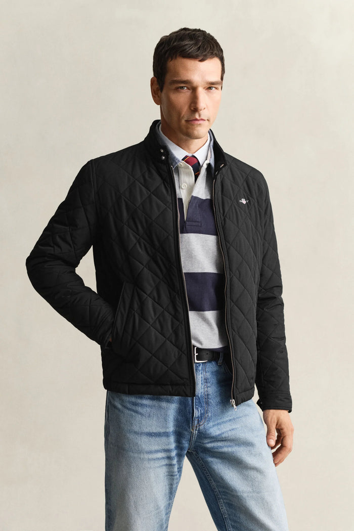 GANT Quilted Windcheater Jacket - Black