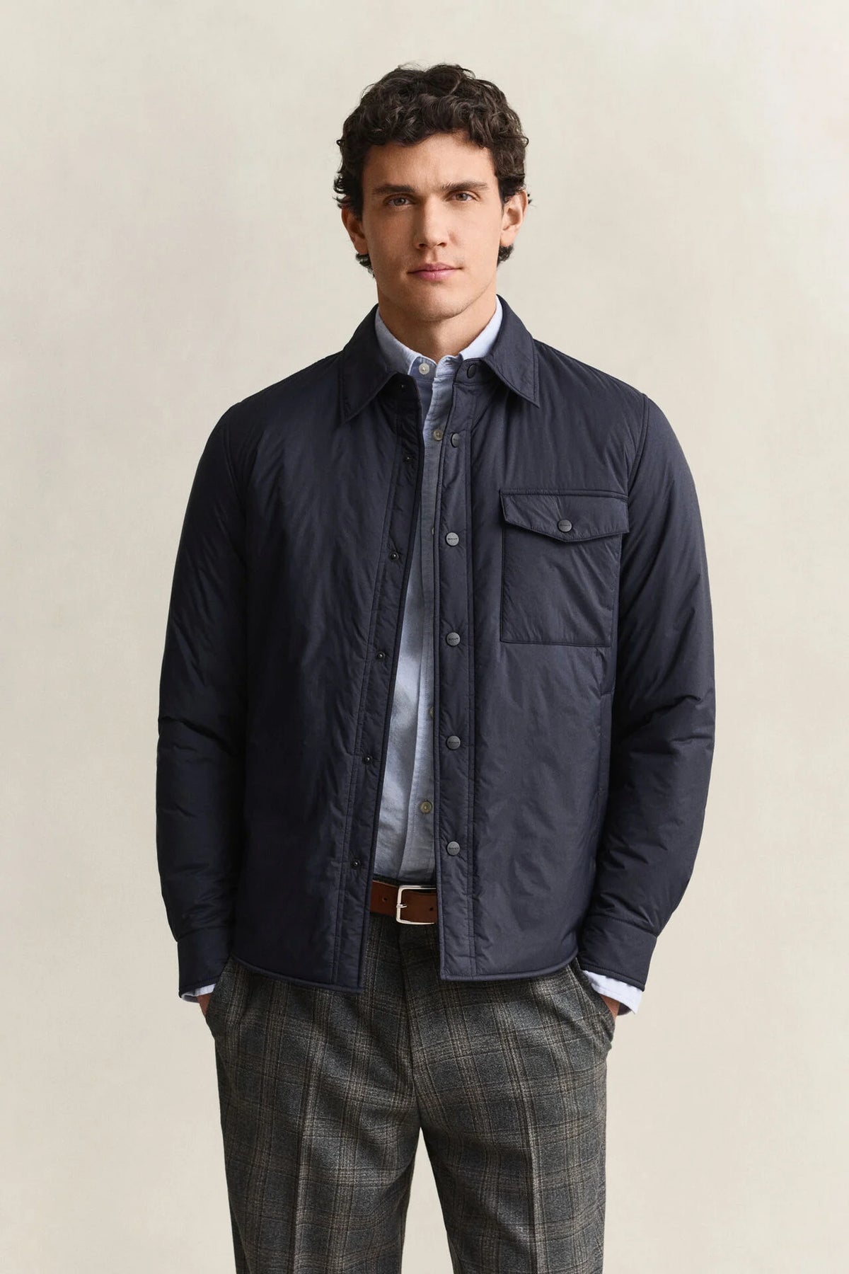 GANT Ultralight Padded Overshirt Jacket - Navy