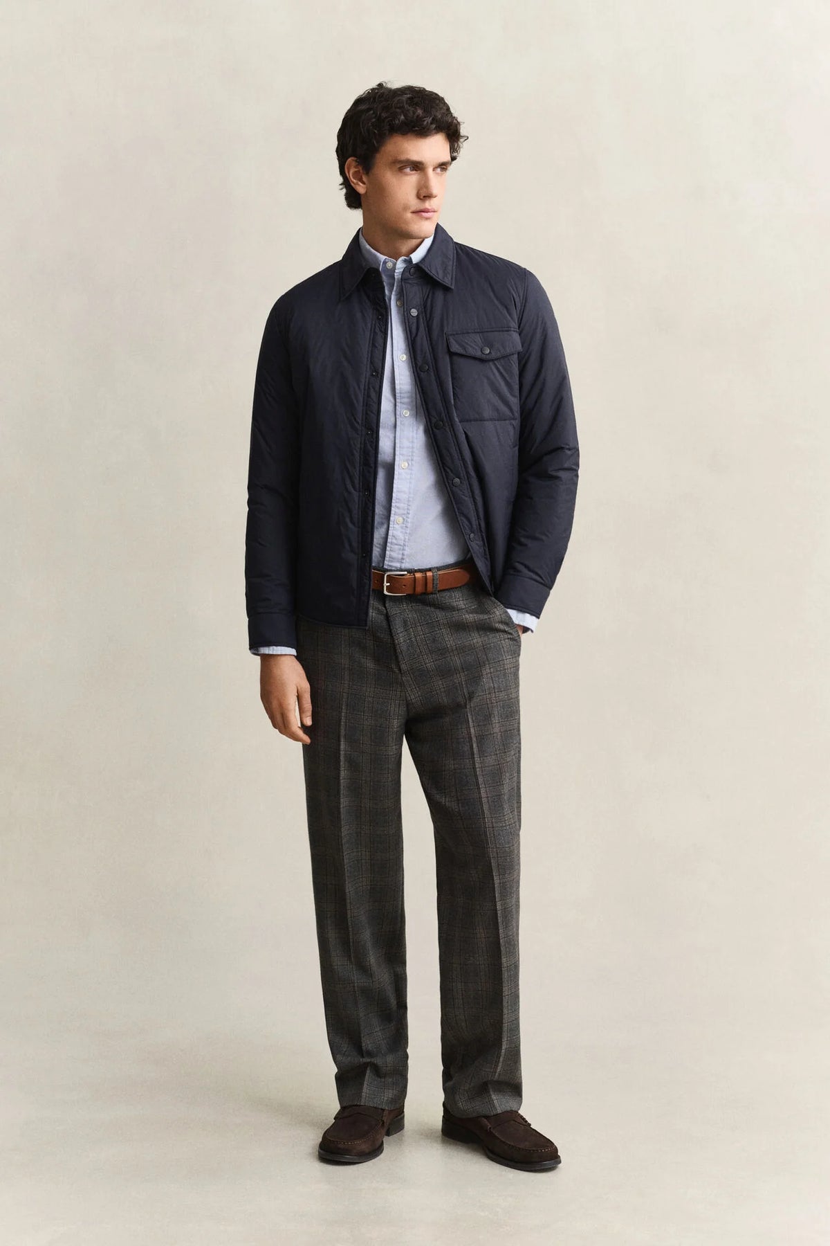 GANT Ultralight Padded Overshirt Jacket - Navy