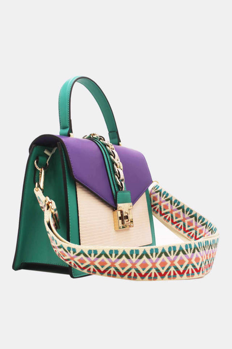 COPE CLOTHING : Crossbody Handbag - Purple