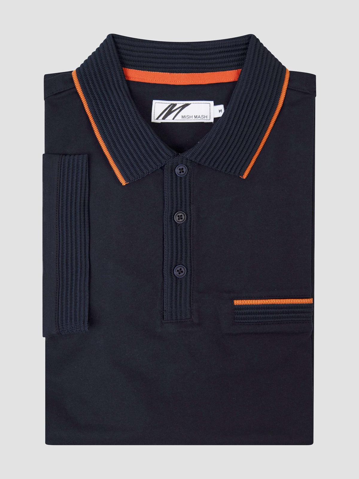 MISH MASH Tonto Short Sleeve Polo Shirt - Navy
