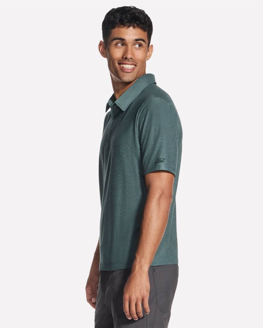 SKECHERS Men's GO DRI All Day Polo Shirt - Green