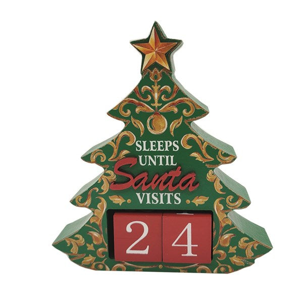 STRAITS Tree Perpetual Count Down to Christmas Calendar - Green