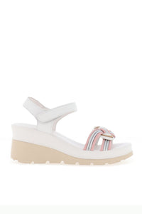 PATRIZIO COMO Udine Front Knot Sandal - White/Pink