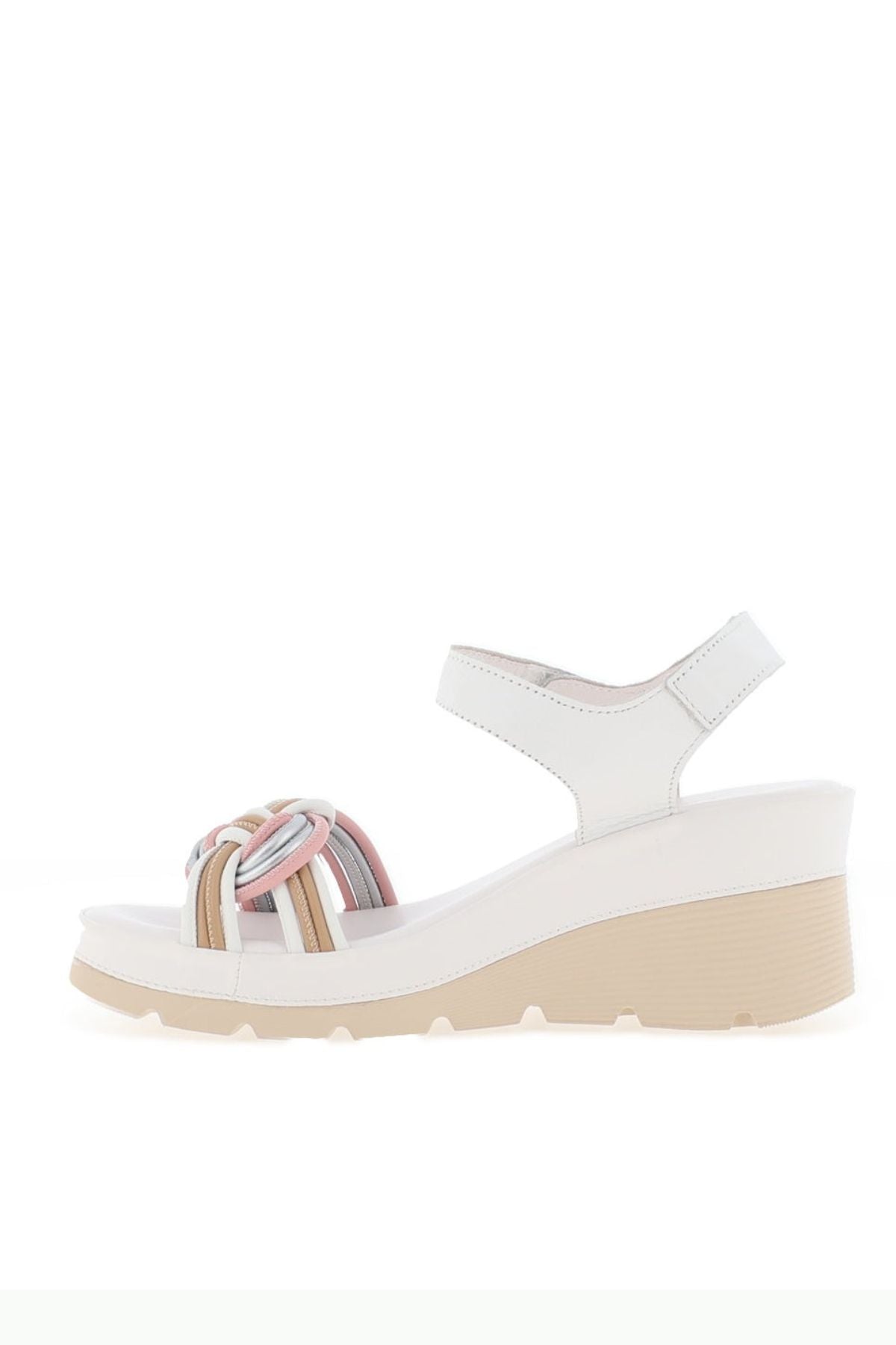 PATRIZIO COMO Udine Front Knot Sandal - White/Pink