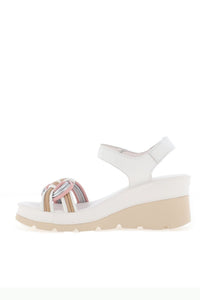 PATRIZIO COMO Udine Front Knot Sandal - White/Pink