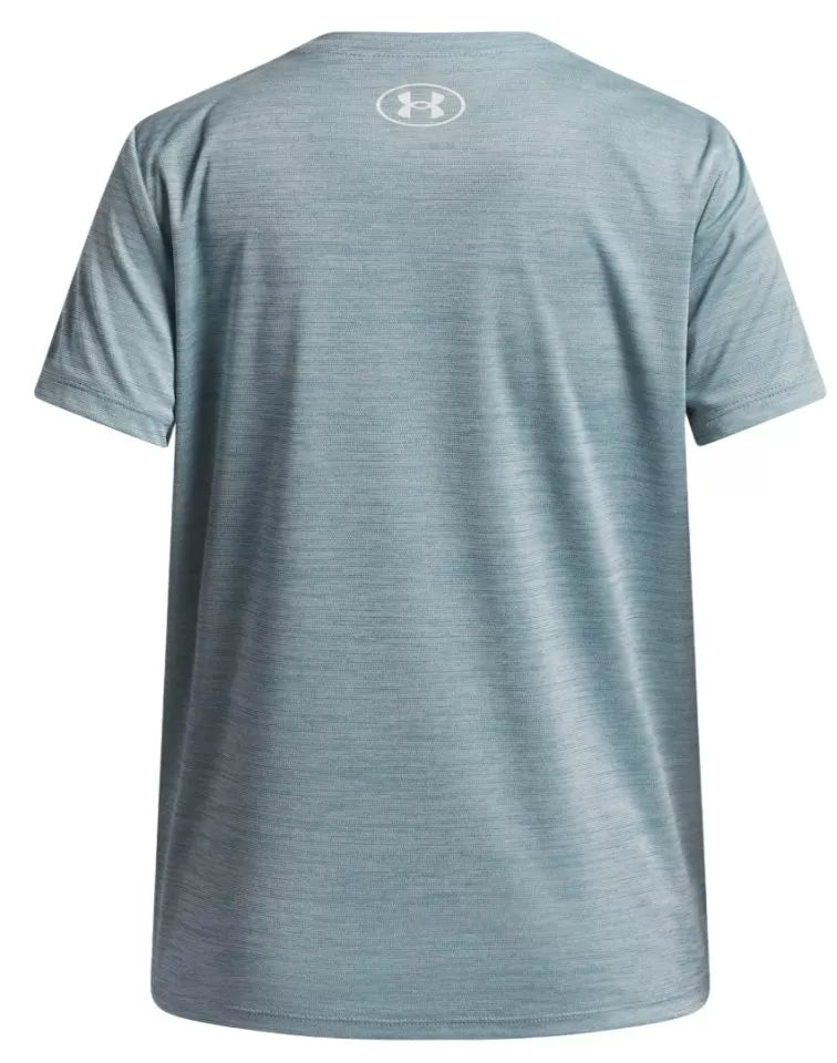 UNDER ARMOUR Girl's Tech Twist Wordmark Logo T-Shirt - Blue