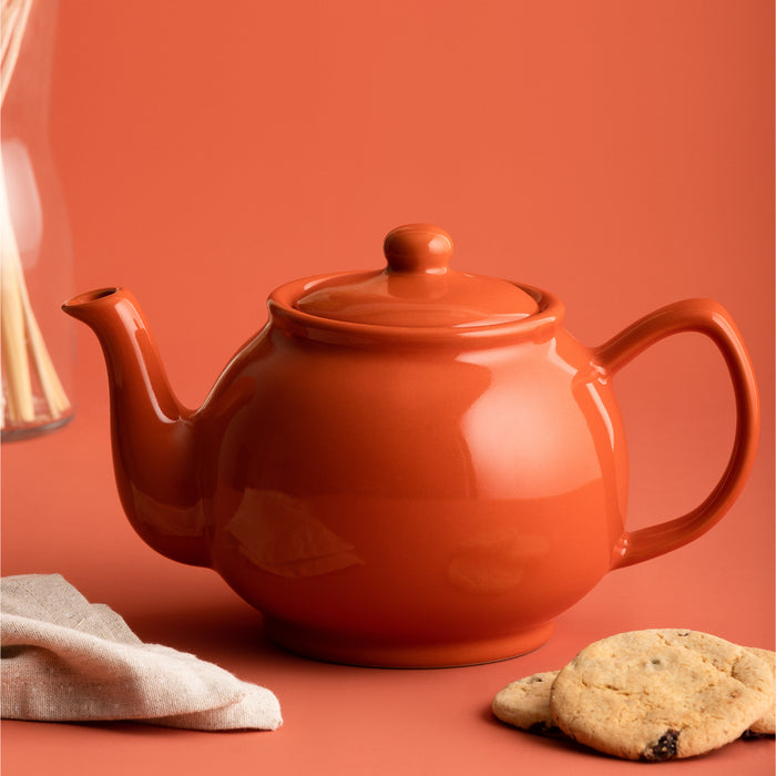 PRICE & KENSINGTON Burnt Orange 6 Cup Teapot 1100ml