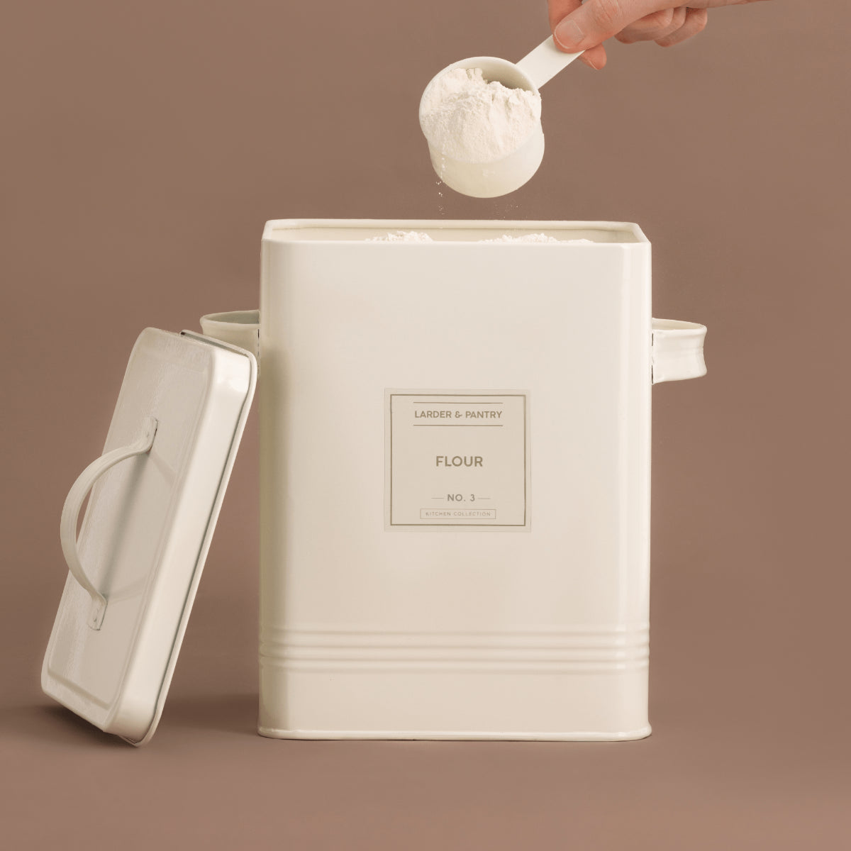 TYPHOON Living Cream Bulk Storage With Labels 6L