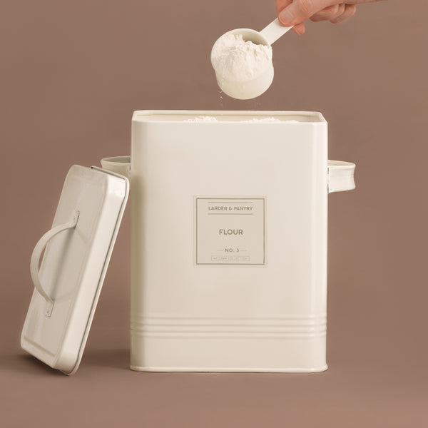 TYPHOON Living Cream Bulk Storage With Labels 6L