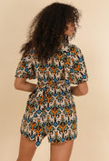 COPE CLOTHING : Short Printed Jumpsuit