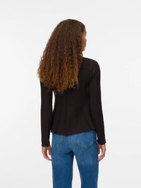 VERO MODA Lana Pleat Jumper - Chocolate