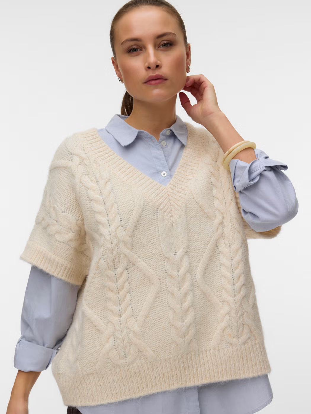VERO MODA Sheila Sleeveless Jumper - Birch