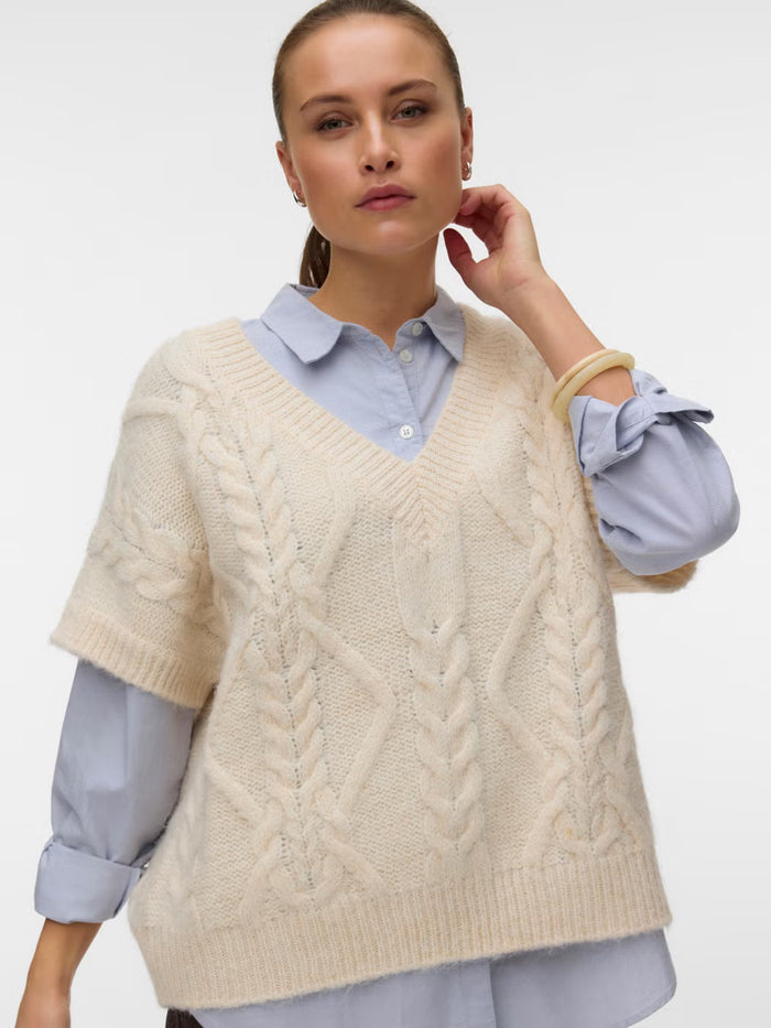 VERO MODA Sheila Sleeveless Jumper - Birch