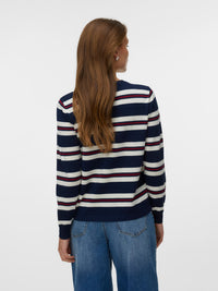 VERO MODA Silje Round Neck Jumper - Stripe