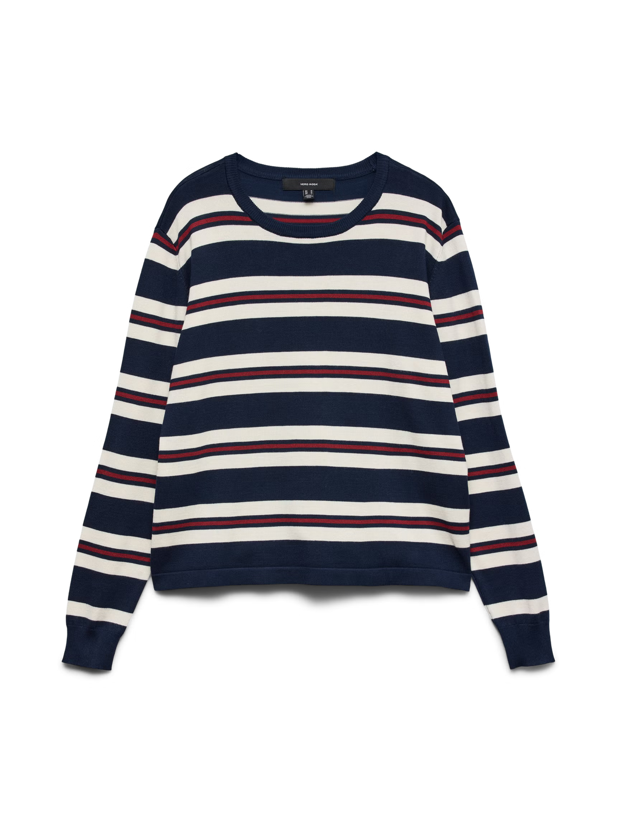 VERO MODA Silje Round Neck Jumper - Stripe