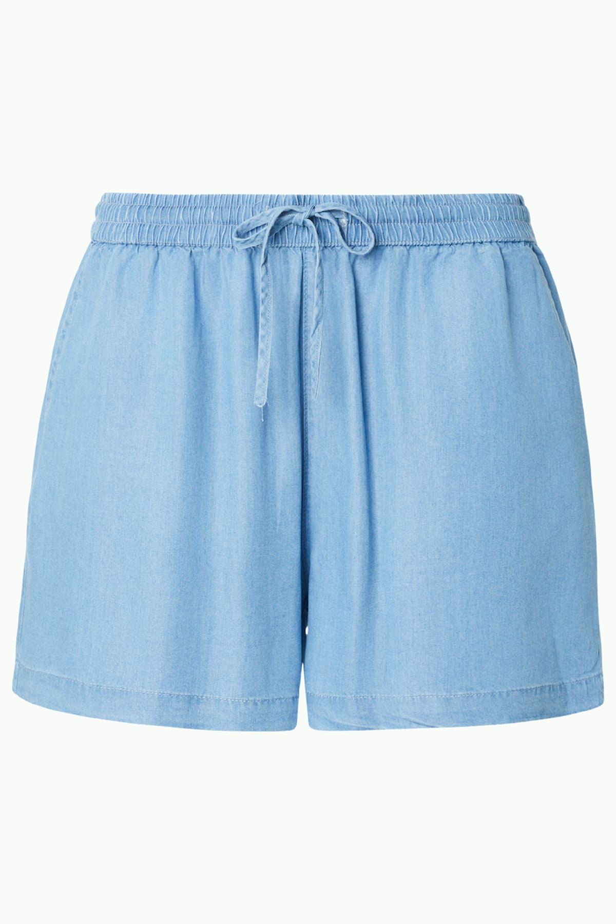 HAILYS Vivi Loose Fit Shorts - Light Denim