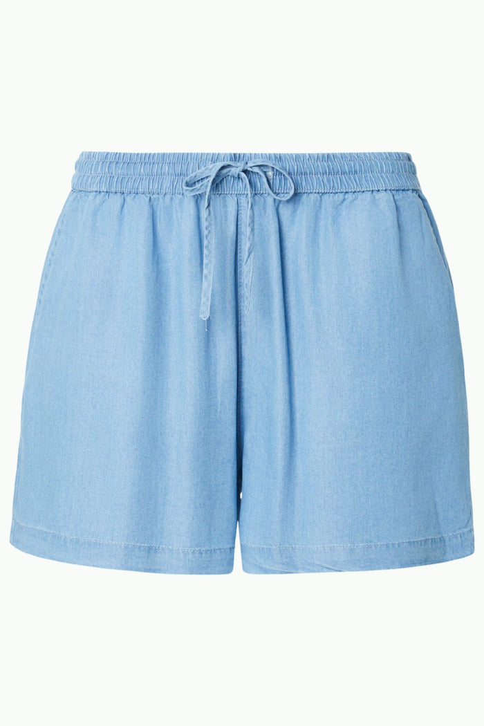 HAILYS Vivi Loose Fit Shorts - Light Denim