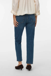 VERO MODA Rosie Straight Ankle Length Jean - Dark Denim