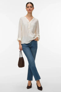 VERO MODA Rosie Straight Ankle Length Jean - Dark Denim
